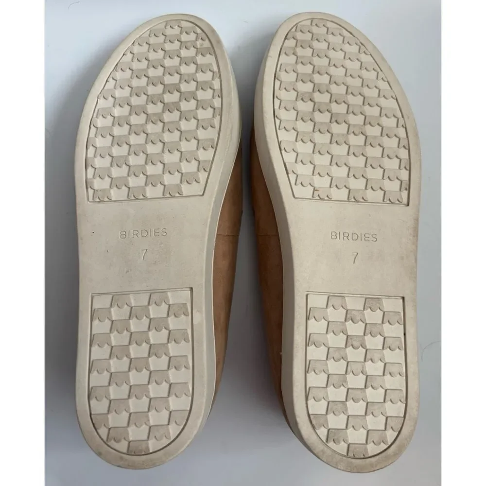 BIRDIES Swift Slip-on Sneaker In Shell Suede Size 7